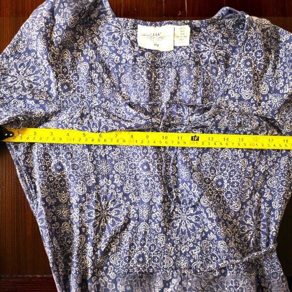 Boho Floral Tunic Dress L.O.G.G. by H&M – Blue Paisley Print – Size 8 - Picture 9 of 11